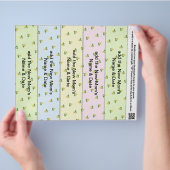 5 per vel bladwijzer gunsten voor baby showers fee flyer (Hand)