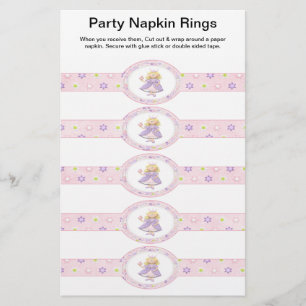 5 per vel Princess Paper Servet Ringen Flyer