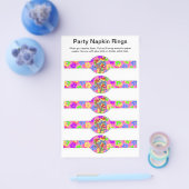 5 per vel (TROPICAL Birthday Paper Napkin) Flyer (Enkel)