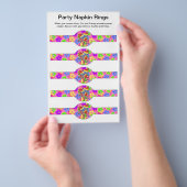 5 per vel (TROPICAL Birthday Paper Napkin) Flyer (Hand)