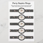5 per vellen bruiloft papier nkin Rings Flyer (Voorkant)