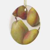 5  peren geïllustreerd keramisch ornament (Rechts)