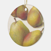 5  peren geïllustreerd keramisch ornament (Links)