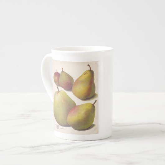 5  peren geïllustreerd porselein kop (Links)