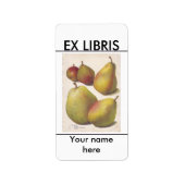 5  peren geïllustreerde boekenplaat etiket (Voorkant)