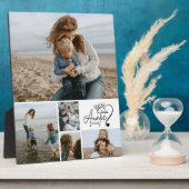 5 Personalized Best Aunt Photo Collage Fotoplaat (Zijkant)