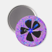 5 petroleumbloem Thunder_Cove Magneet (Voorkant / Achterkant)