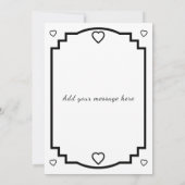 5 photo add message black text flat note card bedankkaart (Achterkant)