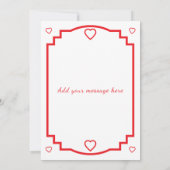 5 photo add message red text flat note card bedankkaart (Achterkant)