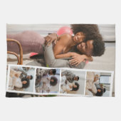 5 Photo Booth Modern Gepersonaliseerd Theedoek (Horizontaal)