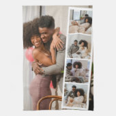 5 Photo Booth Modern Gepersonaliseerd Theedoek (Verticaal)