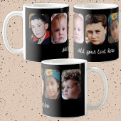 5 photo collage add text black koffiemok