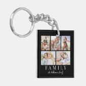 5 Photo Collage Double Sided Sleutelhanger (Voorkant Links)