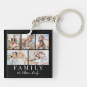 5 Photo Collage Double Sided Sleutelhanger (Achterkant)