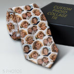 5 Photo Collage Honeycomb Pattern BE Patient Stropdas<br><div class="desc">Wees geduldig met deze. Het kan even duren voordat je foto's geladen zijn! 5 Fotocollage in een lay-out die een honingraatpatroon bevat dat is gemaakt met alle foto's. Voeg je favoriete foto's toe aan deze leuke sjabloon. U kunt vierkante foto's of andere foto's gebruiken voor dit raster. - De witte...</div>