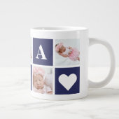 5 Photo Collage Papa Specialty Coffee Mugs Grote Koffiekop (Rechts)