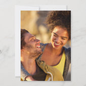 5 Photo Collage Wedding Gold-script Save The Date (Achterkant)