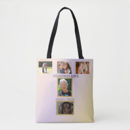 5-photo Family Tribute  Tote Bag