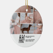 5 Photo In My Merry Pregnant Era Christmas Keramisch Ornament (Rechts)