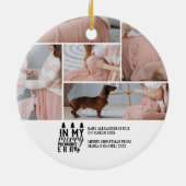 5 Photo In My Merry Pregnant Era Christmas Keramisch Ornament (Achterkant)