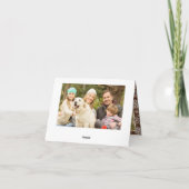 5 PHOTO-kerstfeestmaal roestbruin Feestdagen Kaart (Achterkant)