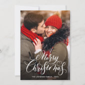 5 PHOTO Moderne prettige kerstgroet Feestdagenkaart (Voorkant)