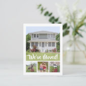 5 Photo New Home Picture Change of Address Moving Aankondigingskaart (Staand voorkant)