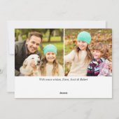 5 PHOTO Retro Kerstmis Rustige Tronkelwagen Feestdagenkaart (Achterkant)