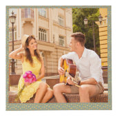 5 Photo Sage Green Gold Verloving Kubus (Voorkant)