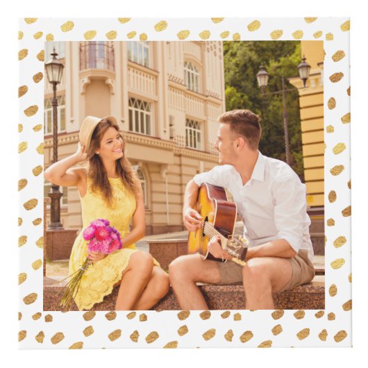 5 Photo White Gold Verloving Kubus (Voorkant)