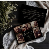 5 Photos Black Chic Trendy Collage Wedding Covid19