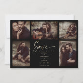 5 Photos Black Chic Trendy Collage Wedding Covid19 (Voorkant)