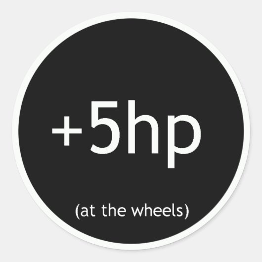 +5 PK RONDE STICKER (Voorkant)