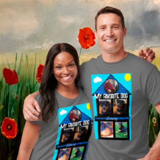 5-plaats de Sjabloon van de Groeven van de Foto Fa T-shirt