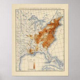 5 Populatie 1820 Poster