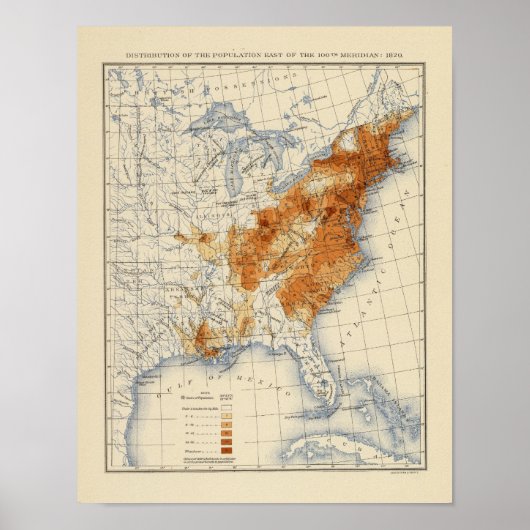 5 Populatie 1820 Poster (Voorkant)