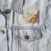 5 Populatie 1820 Vierkante Button 5,1 Cm (In situ)