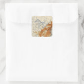 5 Populatie 1820 Vierkante Sticker (Tas)