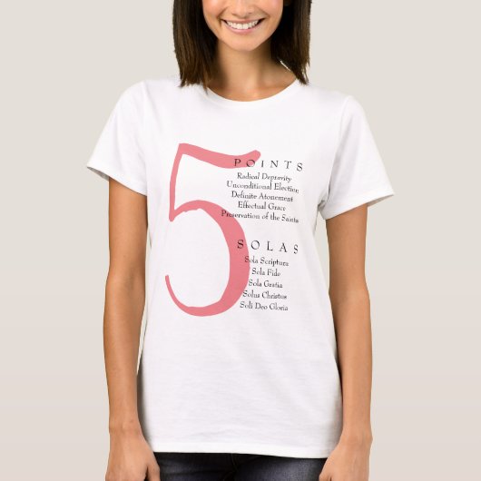 5 punten en Solas T-shirt (Voorkant)