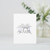 5-puntsdrumkit: markeringstekening: briefkaart (Staand voorkant)