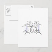 5-puntsdrumkit: markeringstekening: briefkaart (Voorkant / Achterkant)