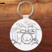 5-puntsdrumkit: markeringstekening: sleutelhanger (Voorkant)