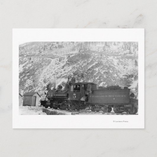 #5 Railroad Engine Colorado & Southern Briefkaart (Voorkant)