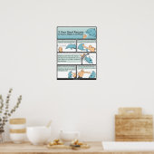 5 Redenen om een dolfijn in de mond te slaan Poster (Keuken)