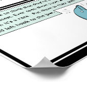 5 Redenen om een dolfijn in de mond te slaan Poster (Hoek)