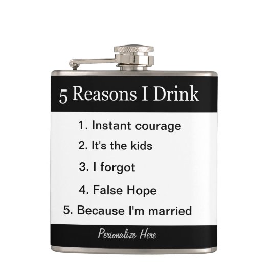 5 redenen waarom ik drink heupfles (Voorkant)