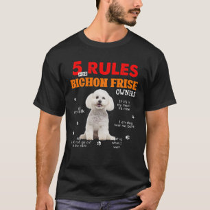 5 Regels voor bichon-reders T-shirt