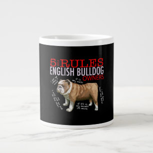 5 Regels voor Engelse bulledog Oowner Bulldog Dad Grote Koffiekop