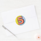 5 RONDE STICKER (Envelop)