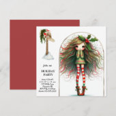 *~* 5 Schattigee AP97 Sweet Woman Elf Standing Kaart (Voorkant / Achterkant)